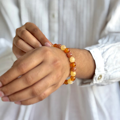 Sacral Chakra -8mm Bead Bracelet