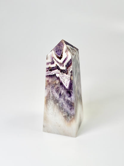 Four Facet Chevron Amethyst Tower – 830g - Amplified Intuition & Focused Healing