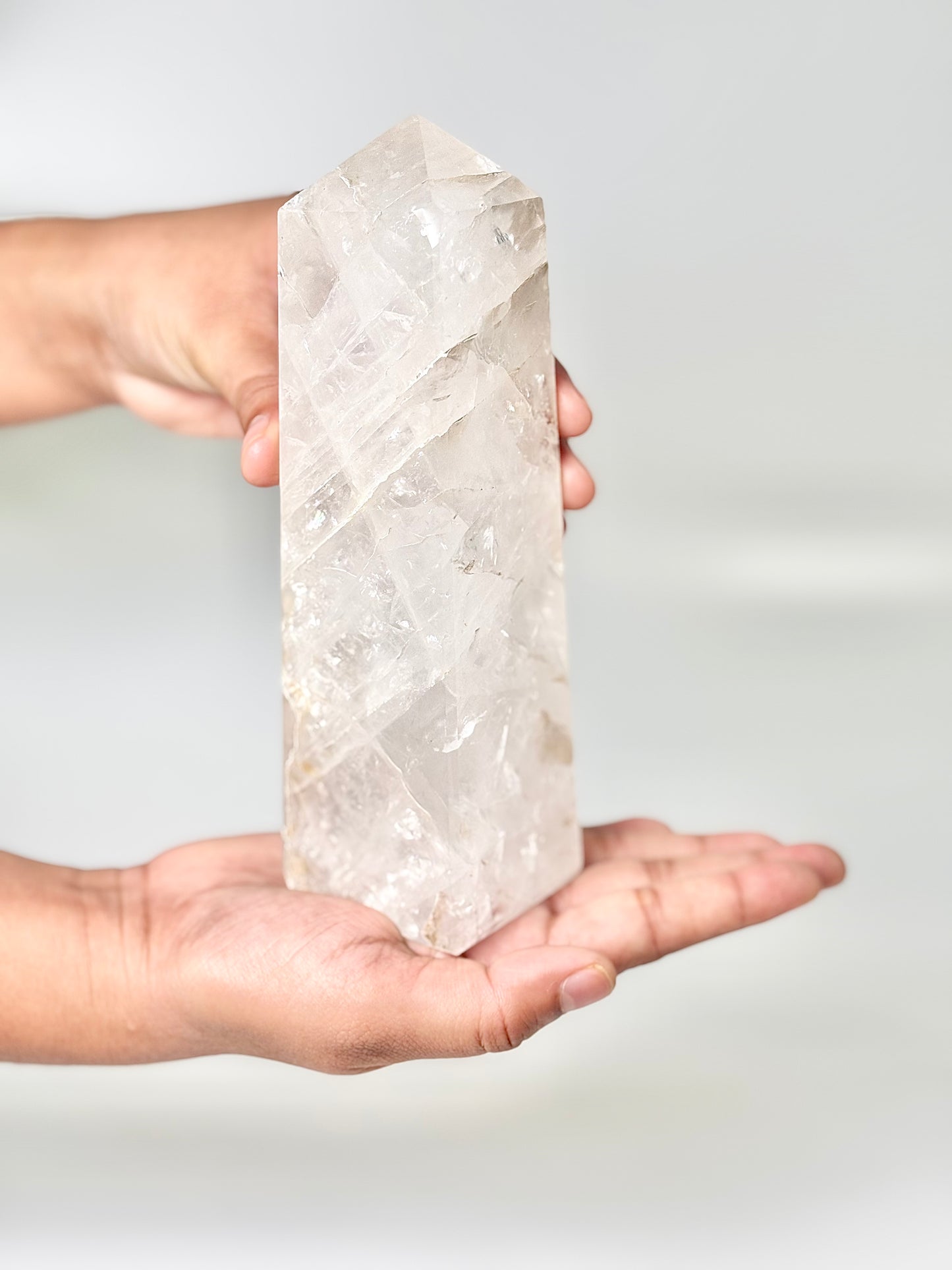 Four Facet Clear Quartz Tower – 780g - Amplify, Align & Awaken