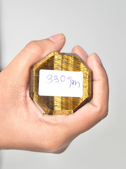 Eight Facet Tiger’s Eye Tower – 330g - Strength, Balance & Timeless Appeal