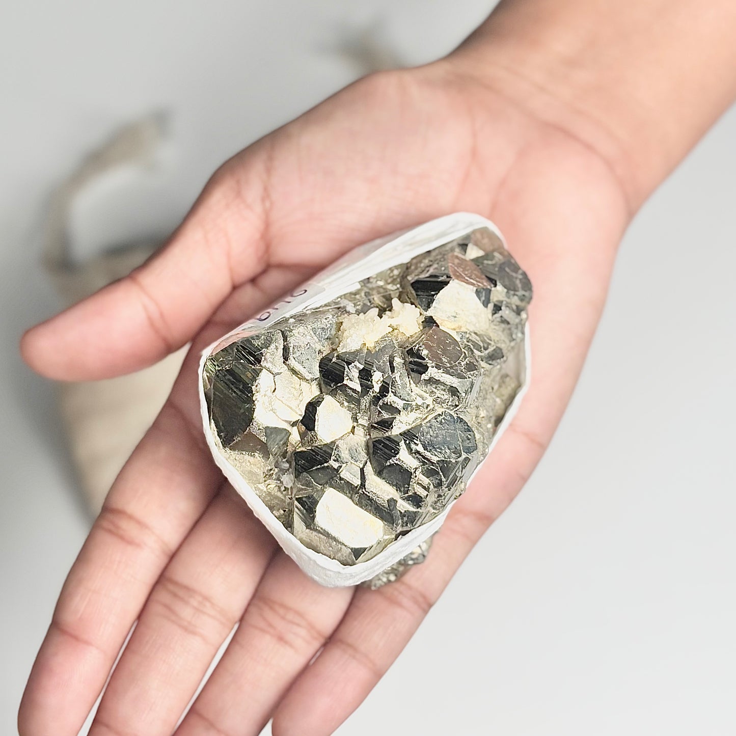 Peruvian Pyrite Cluster – 249g - Golden Brilliance & Striking Presence