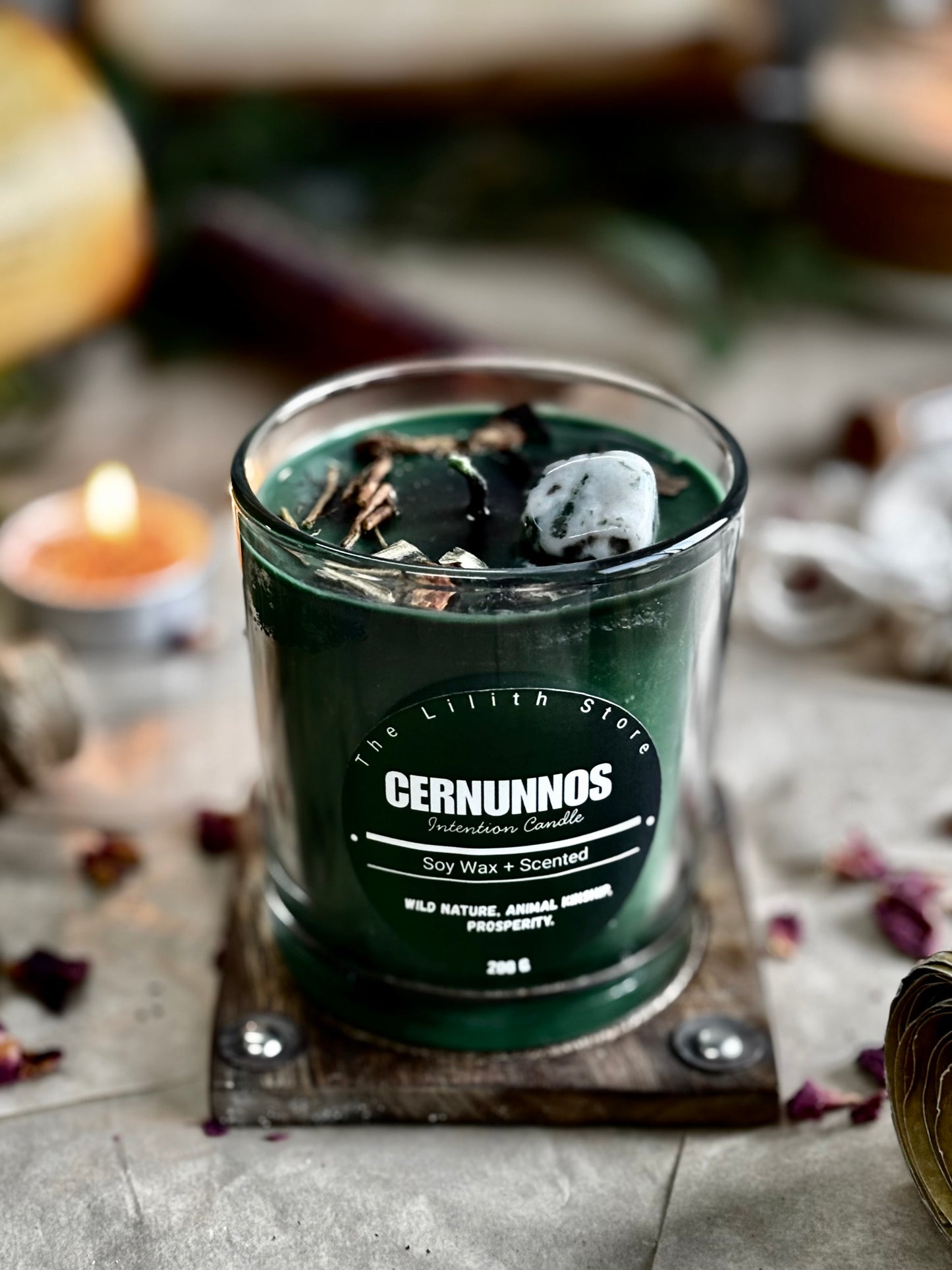 Cernunnos Altar Candle – 200 g Soy Wax Jar Candle for Ritual & Devotion