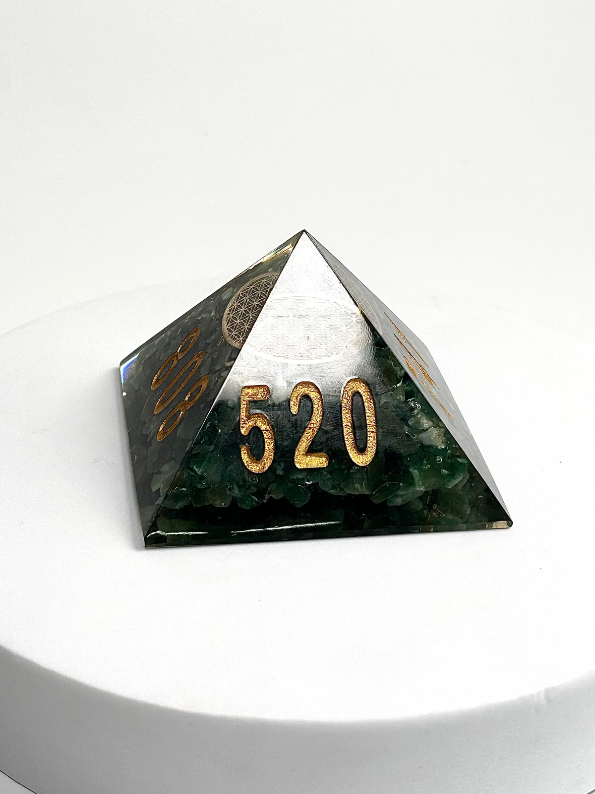 Green Aventurine Angel Number Orgonite Pyramid