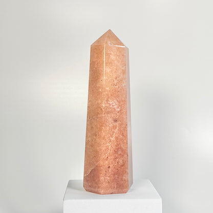 Red Aventurine Six-Facet Tower – 767g - Boost Vitality • Spark Motivation • Manifest with Confidence