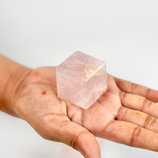 Rose Quartz Cube - Love & Positivity