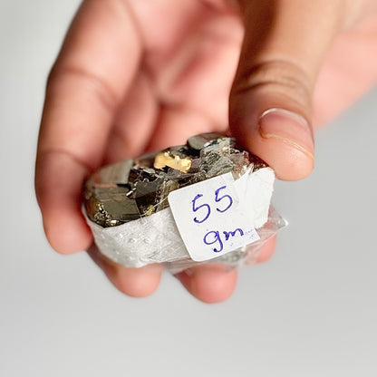 Peruvian Pyrite Cluster – 55g -Golden Brilliance & Striking Presence