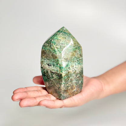 Green Chrysocolla Freeform 472g - Calm Emotions • Empower Communication • Connect with Divine Feminine