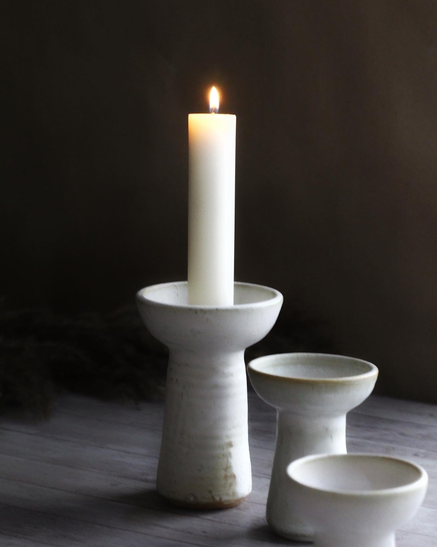 Hand-Sculpted Candle Holder - Set Of 3 Altarware | Altar