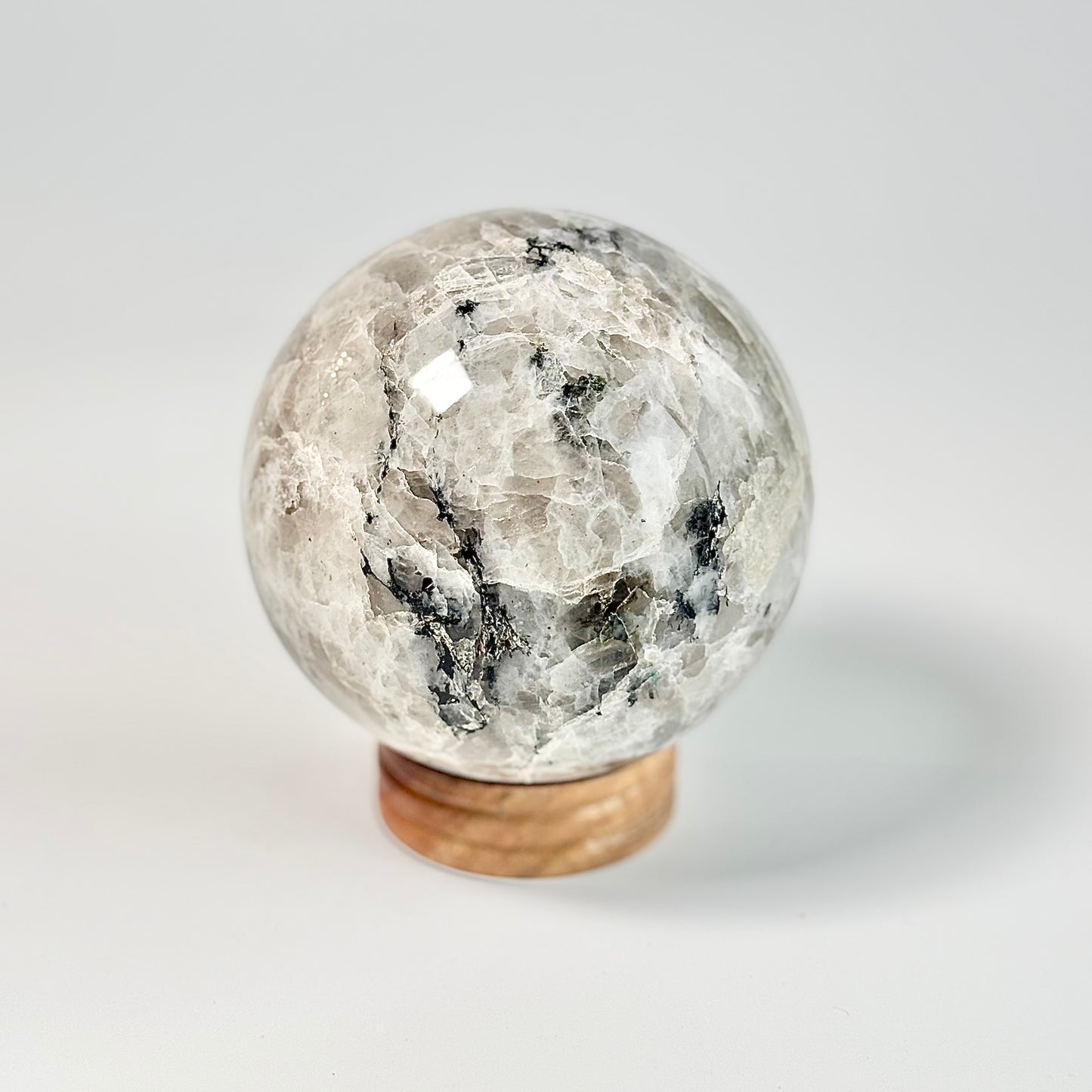 Rainbow Moonstone Sphere – Large - 1370 Gm | Cultivates Compassion & empathy