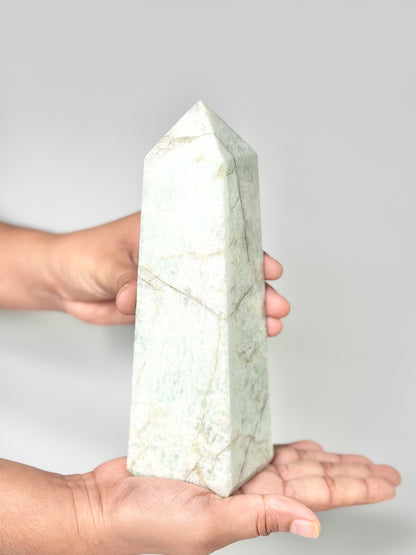 Four Facet Amazonite Tower – 858g - Soothing Colour & Grounded Form