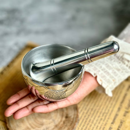 Pentacle Carved Mortar Pestle