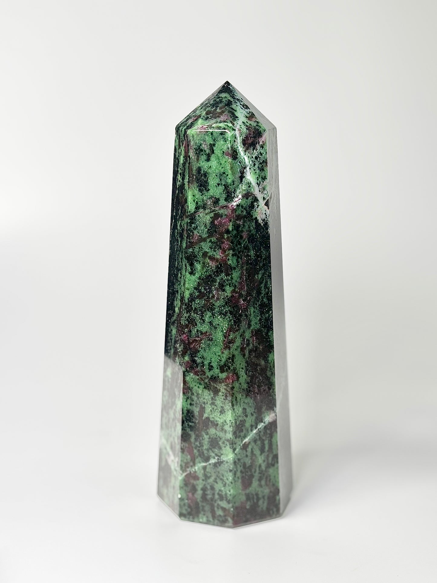 Eight Facet Zoisite Tower – 1.2kg - Natural Green Beauty & Balanced Design