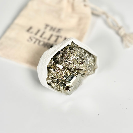 Peruvian Pyrite Cluster – 178g -Golden Brilliance & Striking Presence