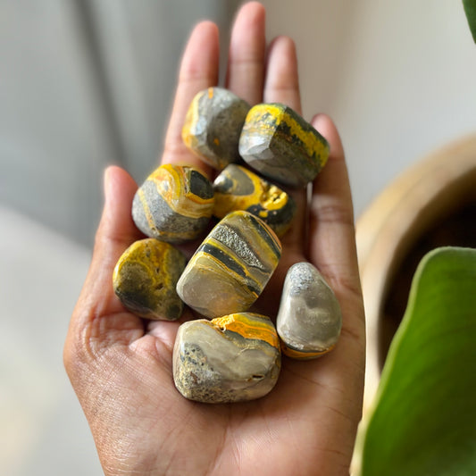 Bumblebee Jasper - Removes Barriers, Enhances communication & Helps in Expressing Spiritual Gifts