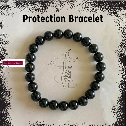 Black Tourmaline Bracelet - 8mm | Stone of Protection
