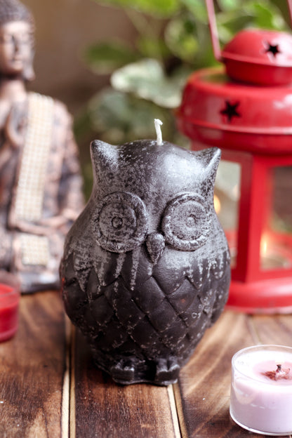 Black Owl Candle