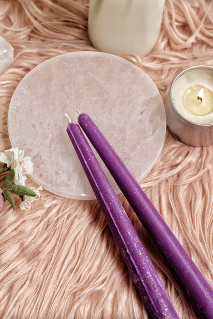 Purple Taper Candle - Set Of 5