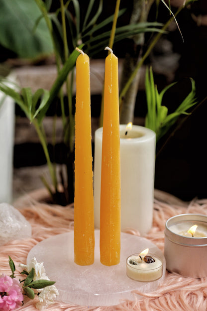 Orange Taper Candle - Set Of 5