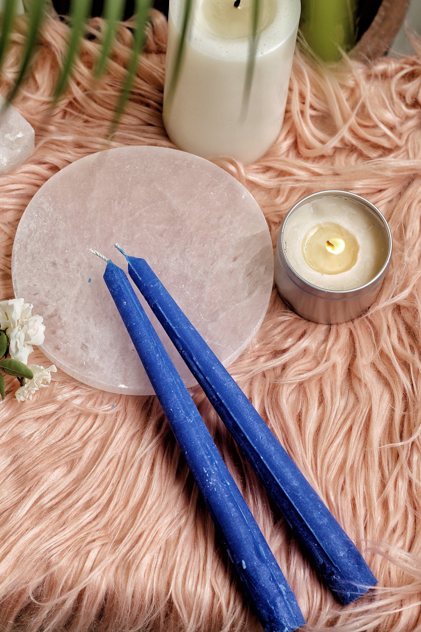 Blue Taper Candle - Set Of 5