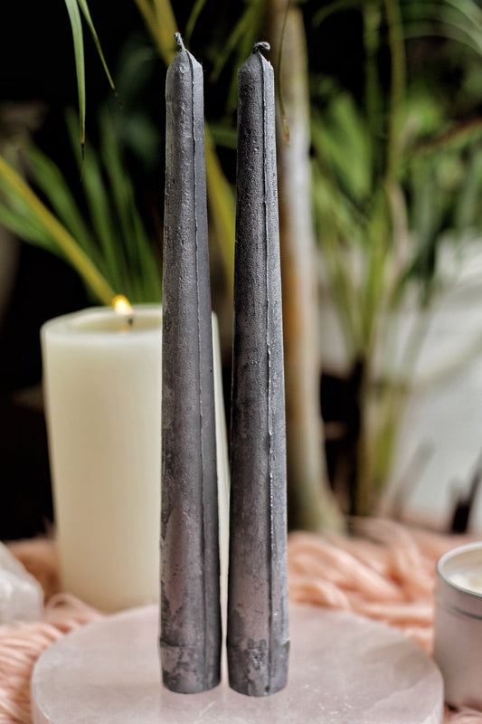 Silver Taper Candle - Set Of 5