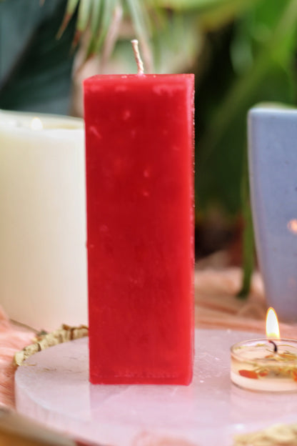 Red Pillar Candle | For Spellwork