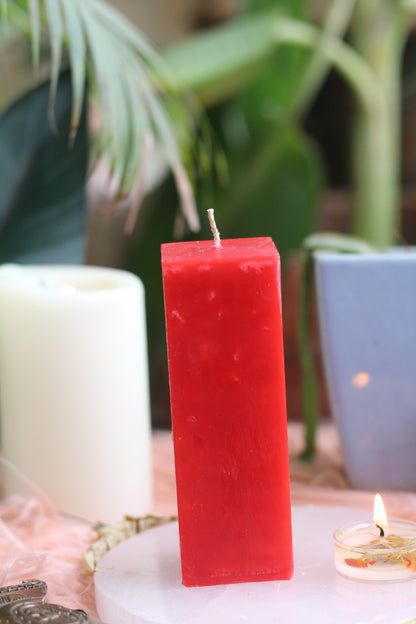 Red Pillar Candle | For Spellwork