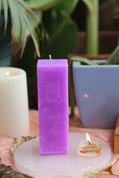 Purple Pillar Candle | For Spellwork