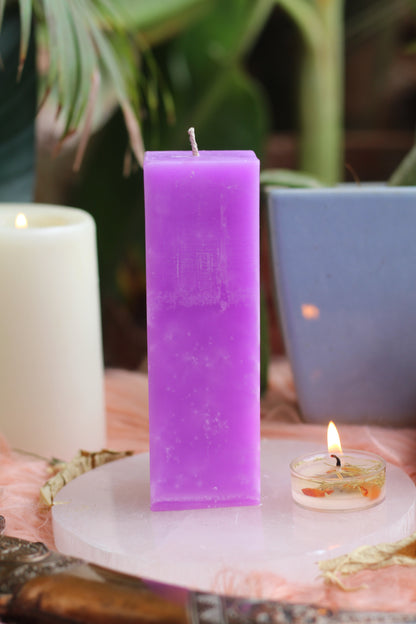Purple Pillar Candle | For Spellwork