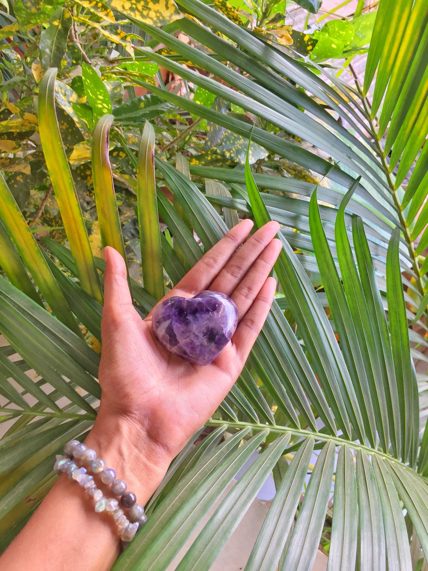Amethyst Heart | Helps Activating Third Eye & Psychic Abilities Crystal Stones
