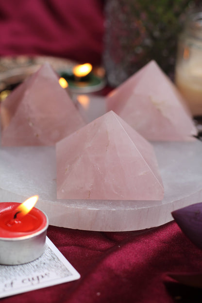 Rose Quartz Pyramid Crystal