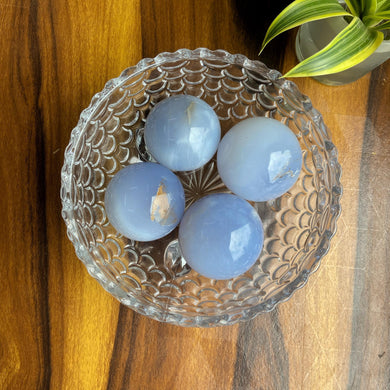 Blue Chalcedony Sphere | Balances Throat Chakra & Enhance communication skills