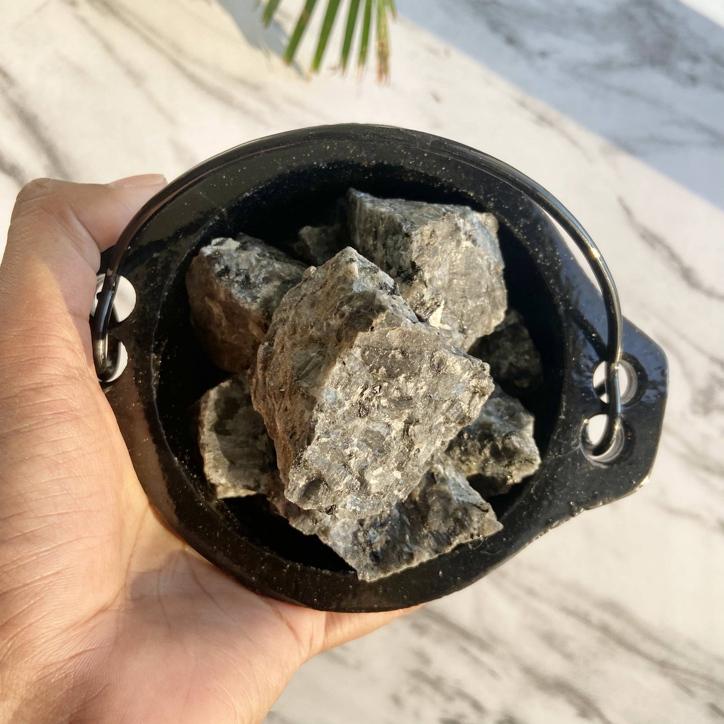 Nuummite Raw Stone | Helps With Reducing Depression & Anxiety Crystal Stones