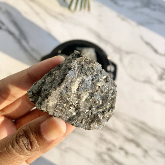 Nuummite Raw Stone | Helps With Reducing Depression & Anxiety Crystal Stones