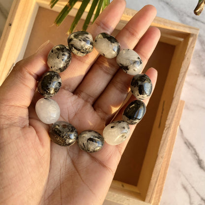 Black Rutile Bracelet Crystals & Stones