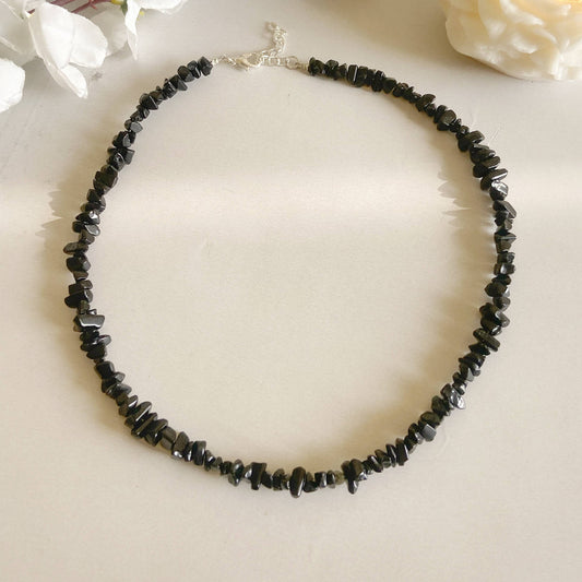 Black Obsidian Chips Bracelet | Removes Blockages & Provides Great Protection Crystal Jewellery