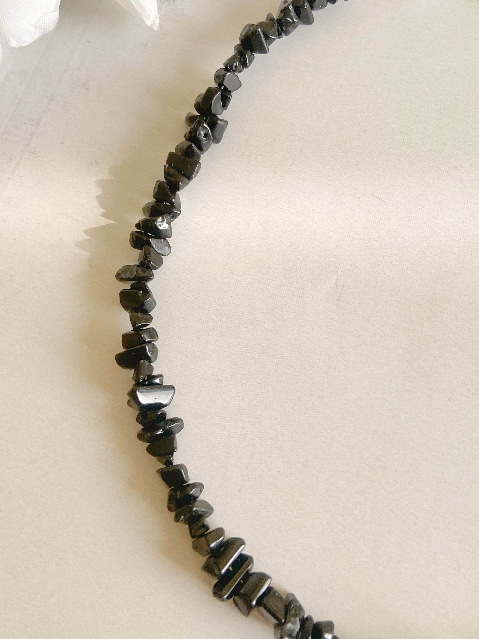 Black Obsidian Chips Bracelet | Removes Blockages & Provides Great Protection Crystal Jewellery