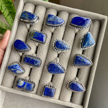 Load image into Gallery viewer, Lapis Lazuli Oxidised Ring | Mental Peace and Communication