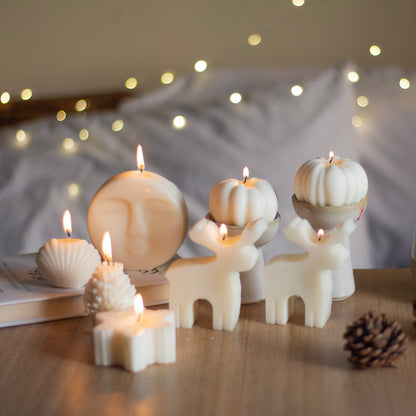 Deer & Pumpkin Candle Combo No 3 | Set of 8 Candles | Soy Candle