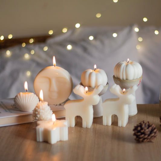 Deer & Pumpkin Candle Combo No 3 | Set of 8 Candles | Soy Candle