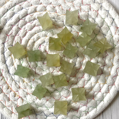 Green Aventurine Merkaba Carving - Pack of 2 | Stone of Abundance & Prosperity