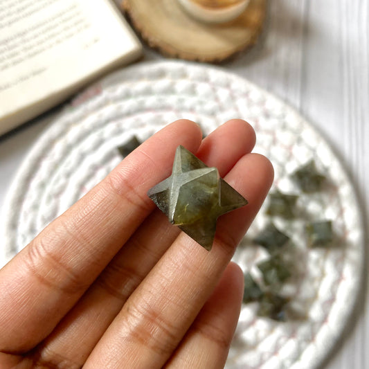 Labradorite Merkaba Crystal Carving - Pack of 2 | Promotes Spiritual Growth