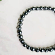 Load image into Gallery viewer, Hematite Bead Bracelet - 6mm | Protection &amp; Grounding