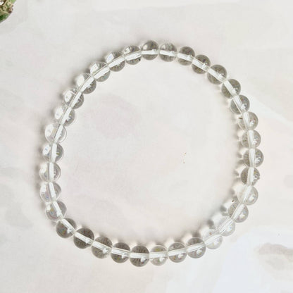 Clear Quartz Beads Bracelet - 6Mm | Master Healing Crystal & Stones