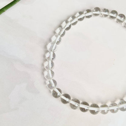 Clear Quartz Beads Bracelet - 6Mm | Master Healing Crystal & Stones