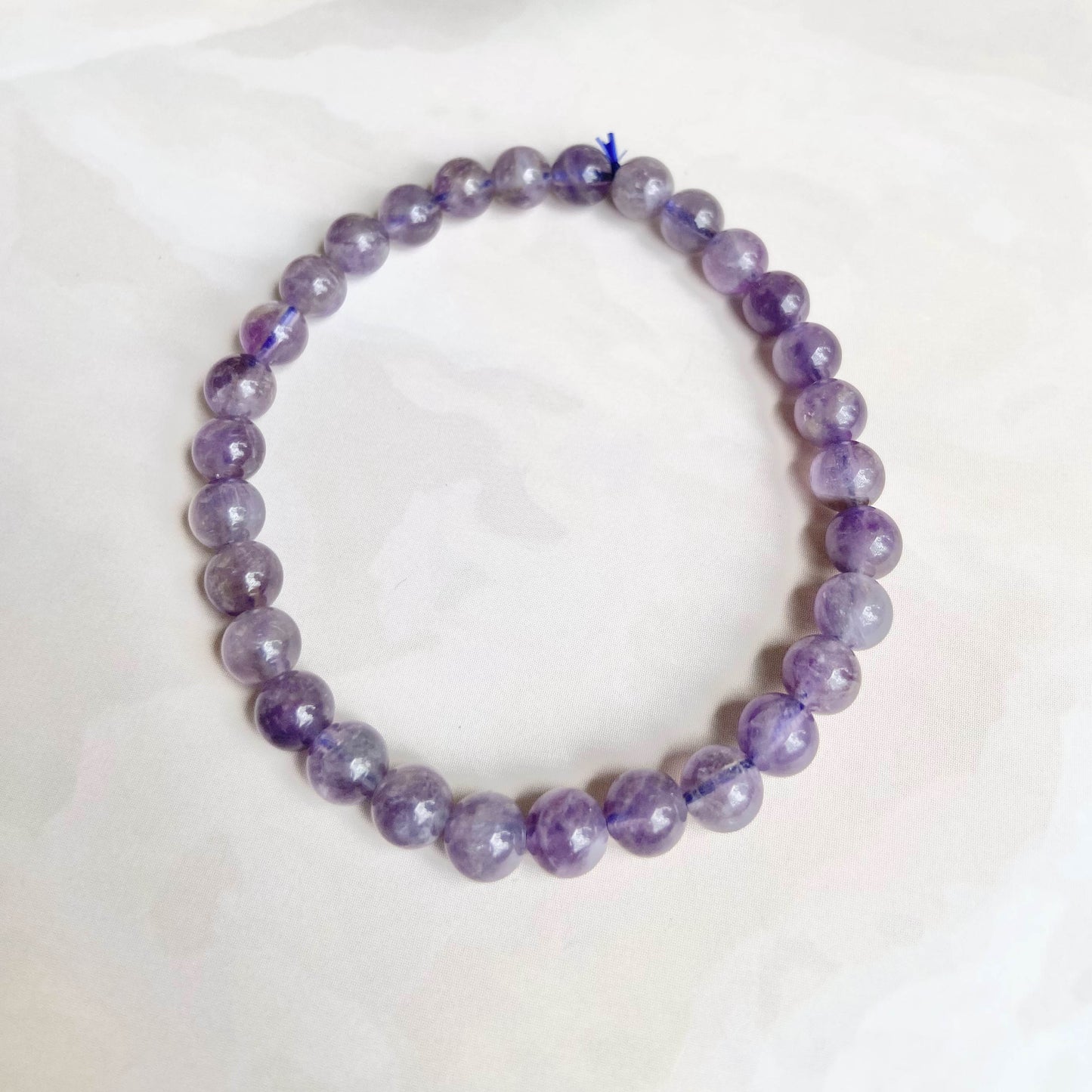 Amethyst Bead Bracelet - 6Mm | Helps Activating Third Eye & Psychic Abilities Crystal Stones