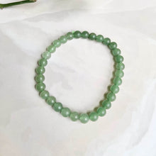 Load image into Gallery viewer, Green Aventurine Bead Bracelet - 6mm | Stone of Abundance &amp; Prosperity