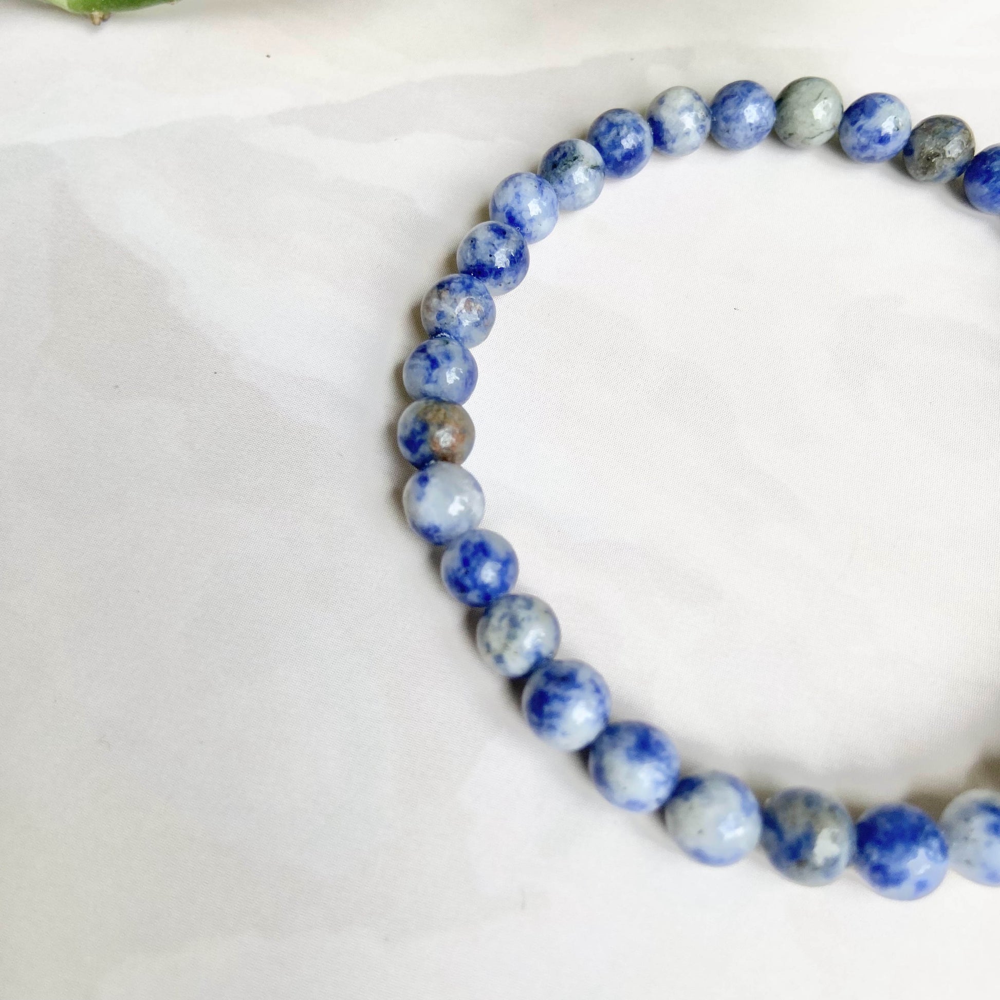 Sodalite Bead Bracelet - 6Mm | Heart Stone For Emotional Balance Crystal & Stones