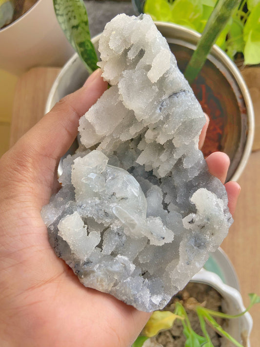 Apophyllite Mineral - 410 Gm Crystal & Stones