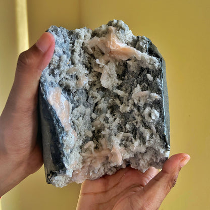 Apophyllite With Stilbite & Chalecodony - 2307 Gm Crystal Stones