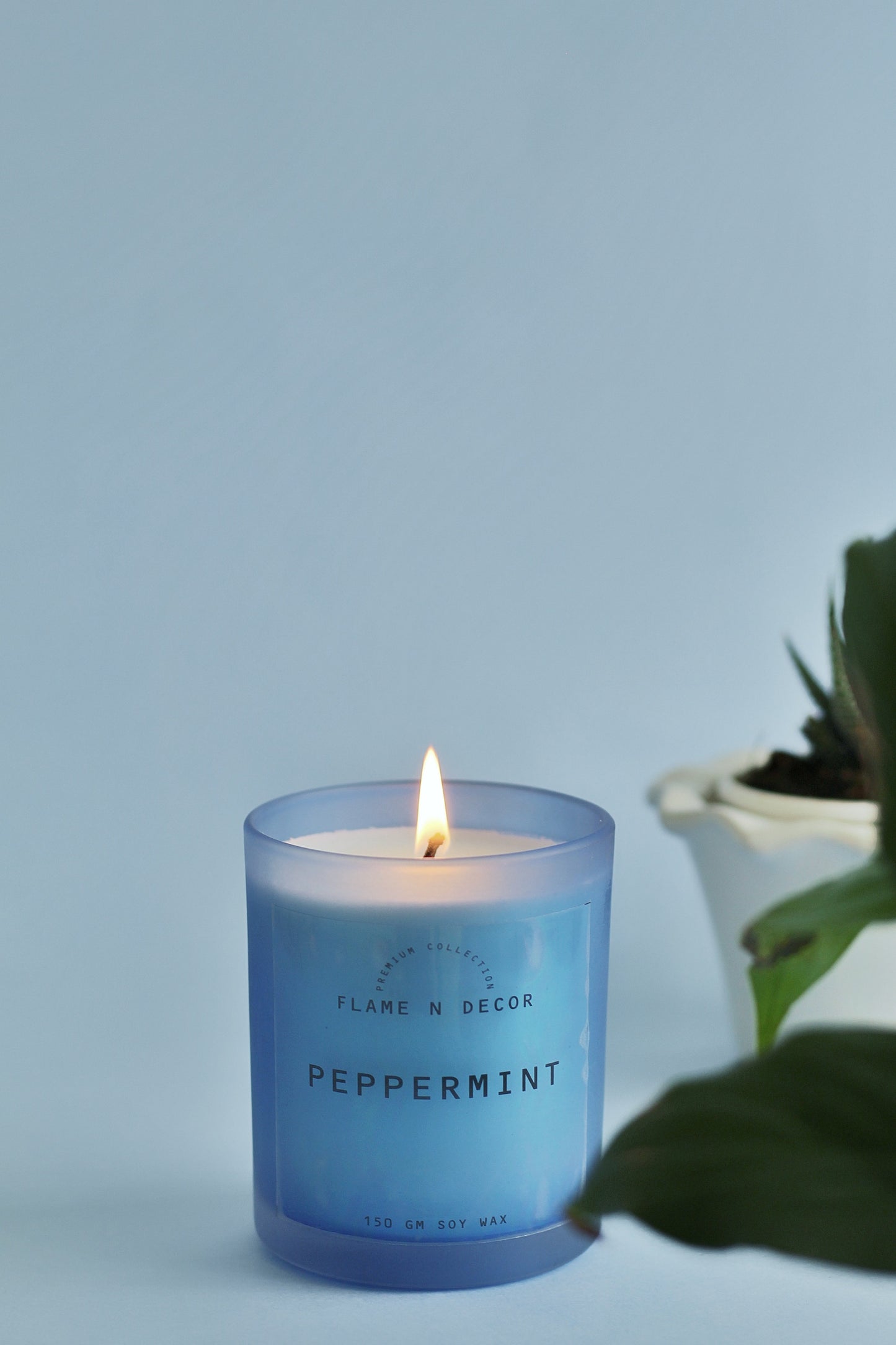 Peppermint Essential Oil infused Soy Candle